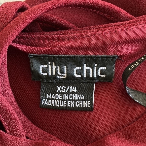 City Chic Cross-Neck Skater Dress - Picture 8 of 9